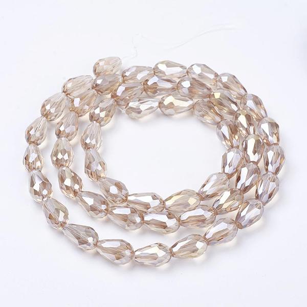 PandaHall Electroplate Glass Beads Strands, AB Color Plated, Faceted Teardrop, Linen, 15x10mm, Hole: 1mm, 50pcs/strand, 27.1 inch Glass..., Brown
PandaHall Electroplate Glass Beads Strands, AB Color Plated, Faceted Teardrop, Linen, 15x10mm, Hole: 1mm, 50pcs/strand, 27.1 inch Glass..., Brown