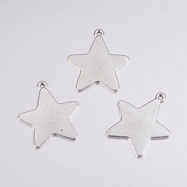 PandaHall Tibetan Style Alloy Stamping Blank Tag Pendants, Lead Free, Cadmium Free and Nickel Free, Star, Antique Silver, 28x26x1mm, Hole...
PandaHall Tibetan Style Alloy Stamping Blank Tag Pendants, Lead Free, Cadmium Free and Nickel Free, Star, Antique Silver, 28x26x1mm, Hole...