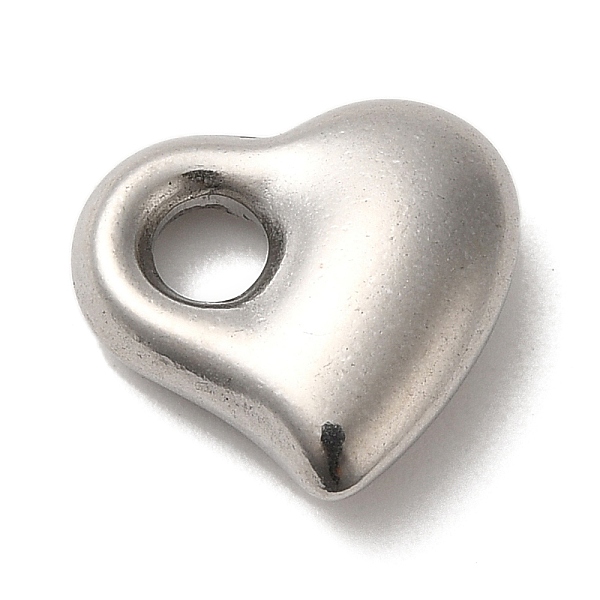 PandaHall 304 Stainless Steel Charms, Heart, Stainless Steel Color, 11.5x12x4mm, Hole: 3mm 304 Stainless Steel Heart
PandaHall 304 Stainless Steel Charms, Heart, Stainless Steel Color, 11.5x12x4mm, Hole: 3mm 304 Stainless Steel Heart