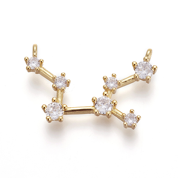 PandaHall Brass Micro Pave Cubic Zirconia Pendants, Twelve Constellations, Golden, Virgo, 16~19x22~25x3~3.5mm, Hole: 1.5mm Brass+Cubic..., Clear
PandaHall Brass Micro Pave Cubic Zirconia Pendants, Twelve Constellations, Golden, Virgo, 16~19x22~25x3~3.5mm, Hole: 1.5mm Brass+Cubic..., Clear