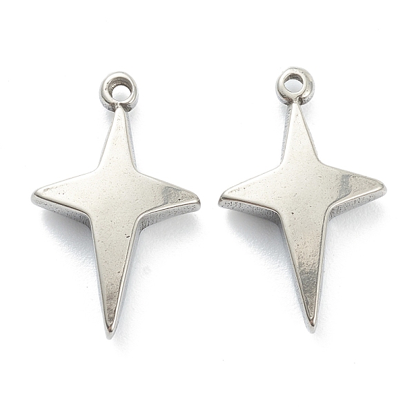 PandaHall 304 Stainless Steel Pendants, Star, Stainless Steel Color, 21x13x4mm, Hole: 1.4mm 304 Stainless Steel Star
PandaHall 304 Stainless Steel Pendants, Star, Stainless Steel Color, 21x13x4mm, Hole: 1.4mm 304 Stainless Steel Star