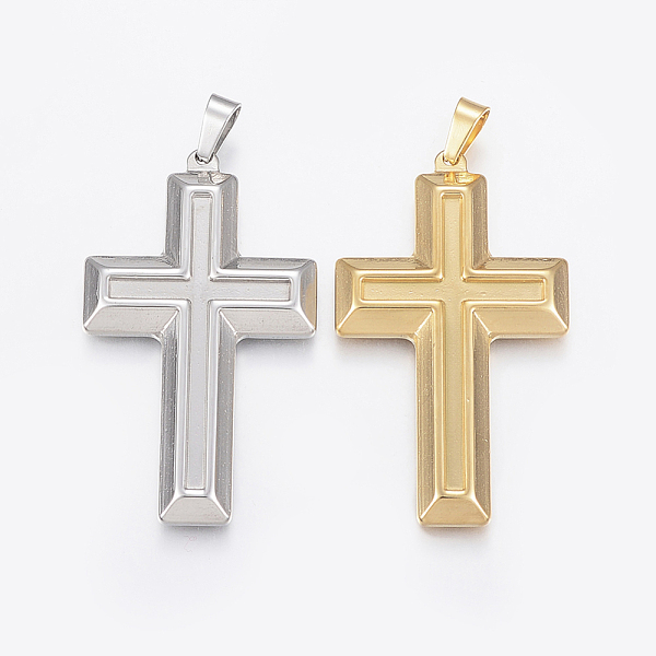 PandaHall 304 Stainless Steel Big Pendants, Cross, Mixed Color, 50x29x4mm, Hole: 4x7mm 304 Stainless Steel Cross Multicolor
PandaHall 304 Stainless Steel Big Pendants, Cross, Mixed Color, 50x29x4mm, Hole: 4x7mm 304 Stainless Steel Cross Multicolor