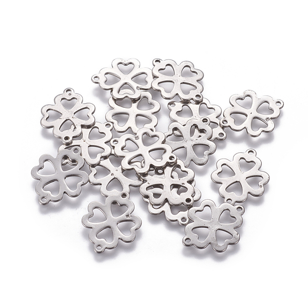 PandaHall 201 Stainless Steel Links connectors, Clover, Stainless Steel Color, 21x16x1mm, Hole: 1.2mm 201 Stainless Steel Clover
PandaHall 201 Stainless Steel Links connectors, Clover, Stainless Steel Color, 21x16x1mm, Hole: 1.2mm 201 Stainless Steel Clover