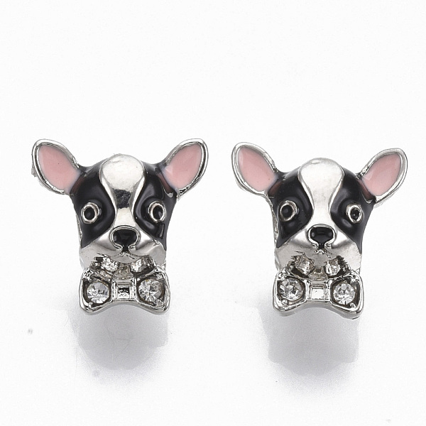 PandaHall Alloy European Beads, with Crystal Rhinestone and Enamel, Large Hole Pendants, Dog, Platinum, 12.5x12.5x8.5mm, Hole: 4.5mm Alloy..., Clear
PandaHall Alloy European Beads, with Crystal Rhinestone and Enamel, Large Hole Pendants, Dog, Platinum, 12.5x12.5x8.5mm, Hole: 4.5mm Alloy..., Clear