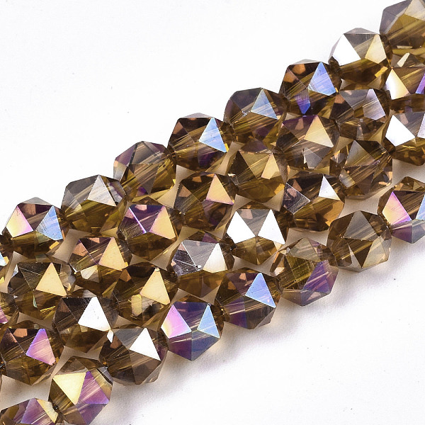 PandaHall Electroplate Transparent Glass Beads Strands, AB Color Plated, Faceted, Round, Dark Goldenrod, 6x5.5x5.5mm, Hole: 1mm, about...
PandaHall Electroplate Transparent Glass Beads Strands, AB Color Plated, Faceted, Round, Dark Goldenrod, 6x5.5x5.5mm, Hole: 1mm, about...