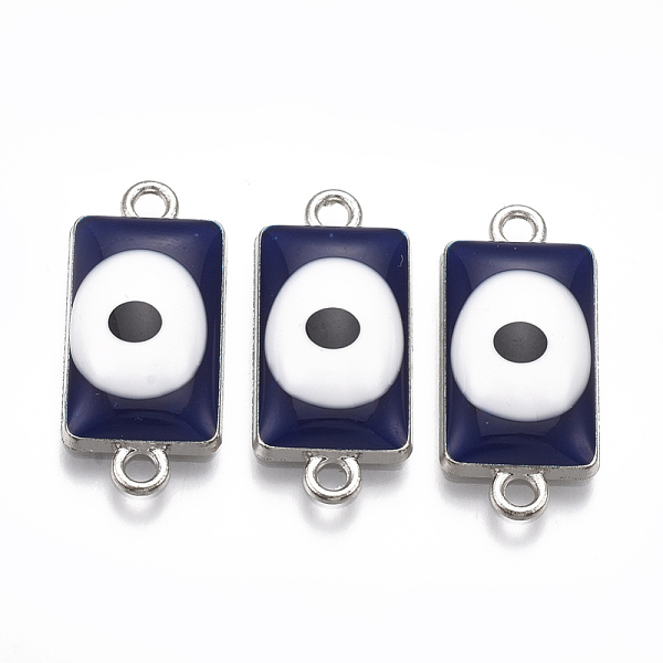 PandaHall Alloy Links connectors, with Enamel, Rectangle with Evil Eye, Platinum, Midnight Blue, 24.5x11x4.5mm, Hole: 2mm Alloy+Enamel...
PandaHall Alloy Links connectors, with Enamel, Rectangle with Evil Eye, Platinum, Midnight Blue, 24.5x11x4.5mm, Hole: 2mm Alloy+Enamel...