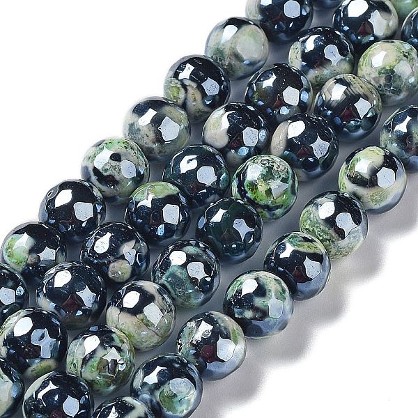 PandaHall Electroplate Natural Fire Crackle Agate Beads Strands, Dyed & Heated, Faceted Round, Spring Green, 8mm, Hole: 1mm, about...
PandaHall Electroplate Natural Fire Crackle Agate Beads Strands, Dyed & Heated, Faceted Round, Spring Green, 8mm, Hole: 1mm, about...