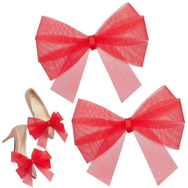 PandaHall Bowknot Organza Shoe Decorations, Red, 175x185x8mm Organza Bowknot Red
PandaHall Bowknot Organza Shoe Decorations, Red, 175x185x8mm Organza Bowknot Red