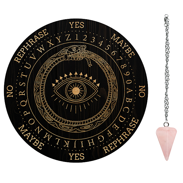 PandaHall AHADERMAKER DIY Dowsing Divination Makign Kit, Including PVC Plastic Pendulum Board, 304 Stainless Steel Cable Chain Necklaces...
PandaHall AHADERMAKER DIY Dowsing Divination Makign Kit, Including PVC Plastic Pendulum Board, 304 Stainless Steel Cable Chain Necklaces...
