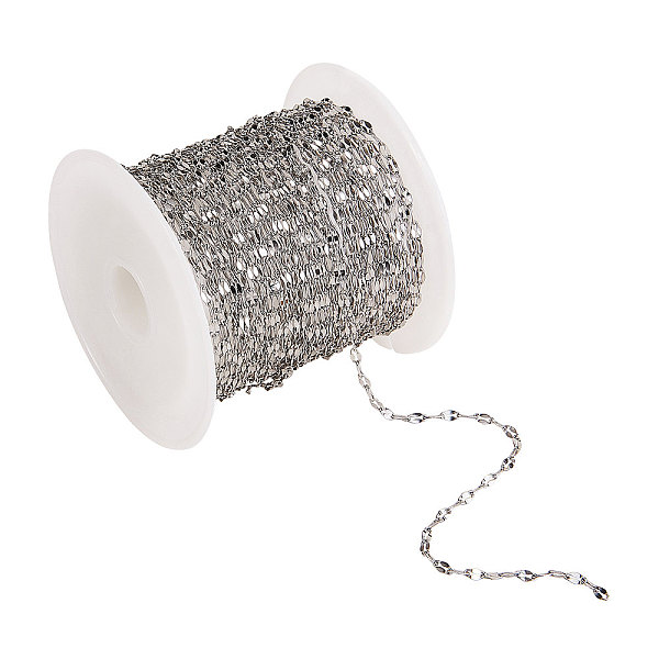 PandaHall Stainless Steel Dapped Chains, Soldered, with Spool, Stainless Steel Color, Link: 3.5x1.5x0.3mm Stainless Steel
PandaHall Stainless Steel Dapped Chains, Soldered, with Spool, Stainless Steel Color, Link: 3.5x1.5x0.3mm Stainless Steel