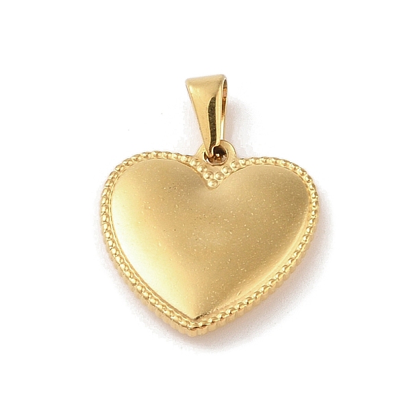PandaHall Vacuum Plating 304 Stainless Steel Pendants, Heart Charm, Golden, 22.5x21.5x4mm, Hole: 6x3mm 304 Stainless Steel Heart
PandaHall Vacuum Plating 304 Stainless Steel Pendants, Heart Charm, Golden, 22.5x21.5x4mm, Hole: 6x3mm 304 Stainless Steel Heart