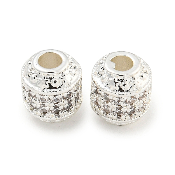 PandaHall Rack Plating Brass Micro Pave Clear Cubic Zirconia Beads, Long-Lasting Plated, Lead Free & Cadmium Free, Column, Silver, 8.5x7.5mm...
PandaHall Rack Plating Brass Micro Pave Clear Cubic Zirconia Beads, Long-Lasting Plated, Lead Free & Cadmium Free, Column, Silver, 8.5x7.5mm...