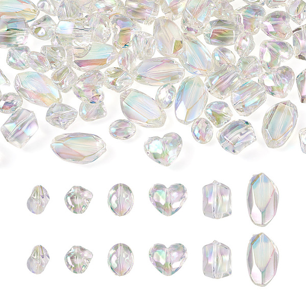 PandaHall Cheriswelry 90Pcs 6 Style UV Plating Transparent Rainbow Iridescent Acrylic Beads, Heart & Nuggets & Oval, Clear AB..., White
PandaHall Cheriswelry 90Pcs 6 Style UV Plating Transparent Rainbow Iridescent Acrylic Beads, Heart & Nuggets & Oval, Clear AB..., White
