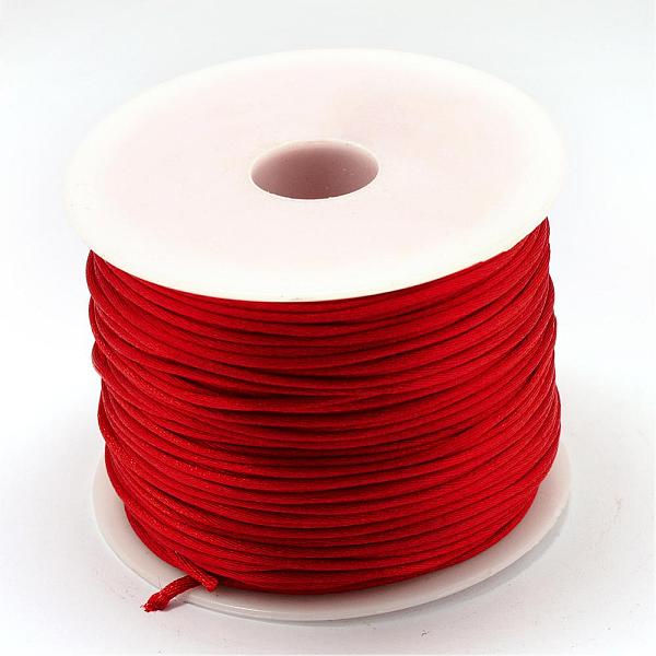 PandaHall Nylon Thread, Rattail Satin Cord, Red, 1.5mm, about 100yards/roll(300 feet/roll) Nylon Red
PandaHall Nylon Thread, Rattail Satin Cord, Red, 1.5mm, about 100yards/roll(300 feet/roll) Nylon Red