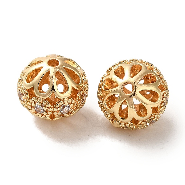 PandaHall Rack Plating Brass Pave Cubic Zirconia Beads, Long-Lasting Plated, Cadmium Free & Lead Free, Round, Light Gold, 8.5x8mm, Hole: 2mm..., Clear
PandaHall Rack Plating Brass Pave Cubic Zirconia Beads, Long-Lasting Plated, Cadmium Free & Lead Free, Round, Light Gold, 8.5x8mm, Hole: 2mm..., Clear