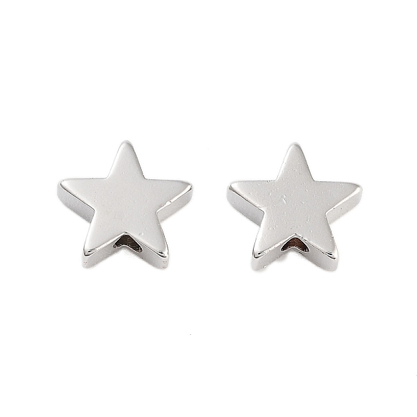 PandaHall Rack Plating Brass Beads, Long-Lasting Plated, Cadmium Free & Lead Free, Star, Platinum, 8x8x2.5mm, Hole: 1mm Brass Star
PandaHall Rack Plating Brass Beads, Long-Lasting Plated, Cadmium Free & Lead Free, Star, Platinum, 8x8x2.5mm, Hole: 1mm Brass Star