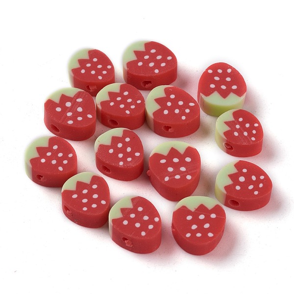 PandaHall Handmade Polymer Clay Beads, Strawberry, Red, 10~11x8~10x4.5mm, Hole: 1.6mm Polymer Clay Fruit Red
PandaHall Handmade Polymer Clay Beads, Strawberry, Red, 10~11x8~10x4.5mm, Hole: 1.6mm Polymer Clay Fruit Red