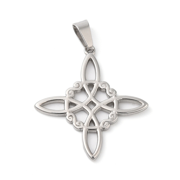 PandaHall 304 Stainless Steel Pendants, Knot Charm, Stainless Steel Color, 32.5x29.5x1.7mm, Hole: 7.5x3.5mm 304 Stainless Steel Others
PandaHall 304 Stainless Steel Pendants, Knot Charm, Stainless Steel Color, 32.5x29.5x1.7mm, Hole: 7.5x3.5mm 304 Stainless Steel Others