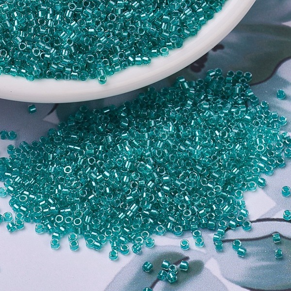 PandaHall MIYUKI Delica Beads, Cylinder, Japanese Seed Beads, 11/0, (DB0904) Sparkling Aqua Green Lined Crystal, 1.3x1.6mm, Hole: 0.8mm..., Cyan
PandaHall MIYUKI Delica Beads, Cylinder, Japanese Seed Beads, 11/0, (DB0904) Sparkling Aqua Green Lined Crystal, 1.3x1.6mm, Hole: 0.8mm..., Cyan