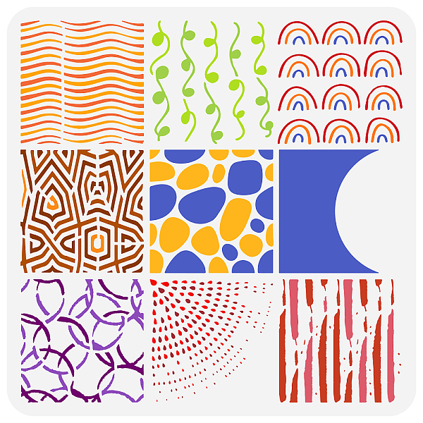 PandaHall PET Hollow Out Drawing Painting Stencils, for DIY Scrapbook, Photo Album, Mixed Patterns, 30x30cm Plastic Stripe
PandaHall PET Hollow Out Drawing Painting Stencils, for DIY Scrapbook, Photo Album, Mixed Patterns, 30x30cm Plastic Stripe