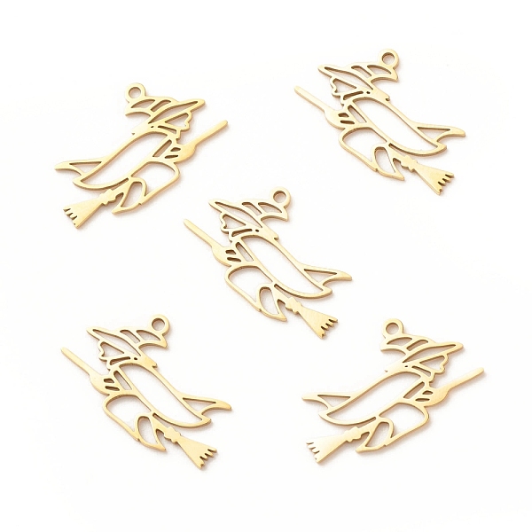 PandaHall Halloween 201 Stainless Steel Pendants, Witch, Golden, 13x23x1mm, Hole: 1.5mm 201 Stainless Steel Others
PandaHall Halloween 201 Stainless Steel Pendants, Witch, Golden, 13x23x1mm, Hole: 1.5mm 201 Stainless Steel Others