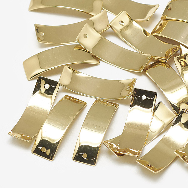 PandaHall Brass Charms, Twisted, Rectangle, Real 18K Gold Plated, 29x9x1mm, Hole: 1mm Brass Rectangle
PandaHall Brass Charms, Twisted, Rectangle, Real 18K Gold Plated, 29x9x1mm, Hole: 1mm Brass Rectangle