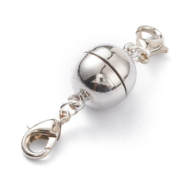 PandaHall Brass Magnetic Clasps Converter, with Alloy Lobster Claw Clasps, Round, Platinum, 46x12mm Brass Round
PandaHall Brass Magnetic Clasps Converter, with Alloy Lobster Claw Clasps, Round, Platinum, 46x12mm Brass Round