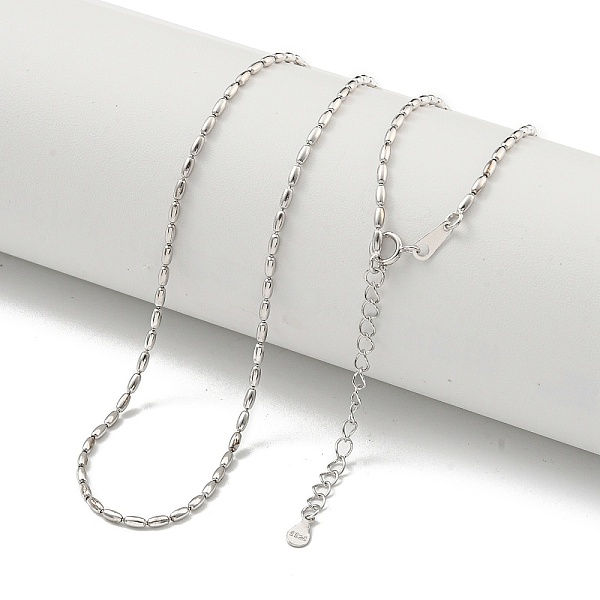 PandaHall 925 Sterling Silver Necklaces, Real Platinum Plated, 15.83 inch(40.2cm) Sterling Silver
PandaHall 925 Sterling Silver Necklaces, Real Platinum Plated, 15.83 inch(40.2cm) Sterling Silver