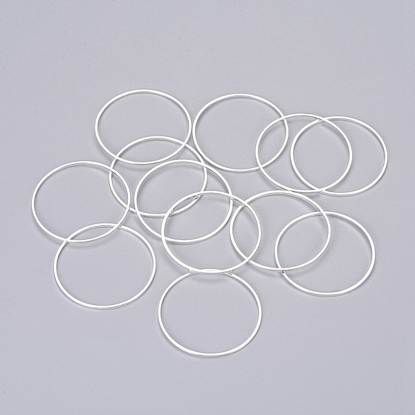 PandaHall Brass Linking Rings, Nickel Free, Silver, 12x0.7~1mm, Inner Diameter: 11mm Brass Ring
PandaHall Brass Linking Rings, Nickel Free, Silver, 12x0.7~1mm, Inner Diameter: 11mm Brass Ring