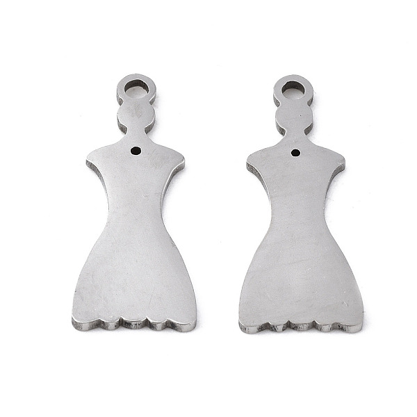 PandaHall 201 Stainless Steel Pendants, Laser Cut, Dress, Stainless Steel Color, 19x8x1mm, Hole: 1.4mm 201 Stainless Steel Clothes
PandaHall 201 Stainless Steel Pendants, Laser Cut, Dress, Stainless Steel Color, 19x8x1mm, Hole: 1.4mm 201 Stainless Steel Clothes