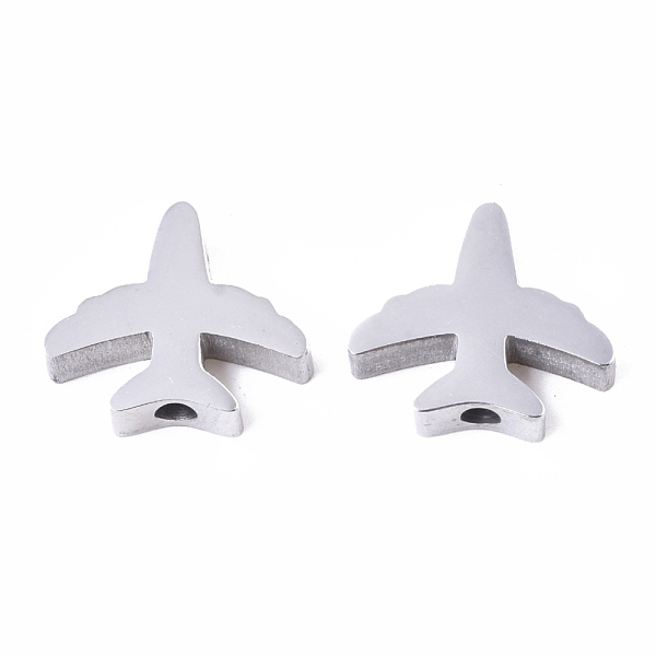 PandaHall 304 Stainless Steel Beads, Airplane, Stainless Steel Color, 11.5x13.5x3mm, Hole: 2mm 304 Stainless Steel Vehicle
PandaHall 304 Stainless Steel Beads, Airplane, Stainless Steel Color, 11.5x13.5x3mm, Hole: 2mm 304 Stainless Steel Vehicle