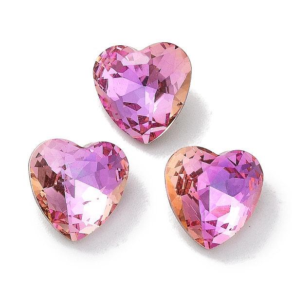 PandaHall Glass Rhinestone Cabochons, Point Back & Back Plated, Faceted, Heart, Fuchsia, 8x8x4.5mm Glass Rhinestone Heart Purple
PandaHall Glass Rhinestone Cabochons, Point Back & Back Plated, Faceted, Heart, Fuchsia, 8x8x4.5mm Glass Rhinestone Heart Purple
