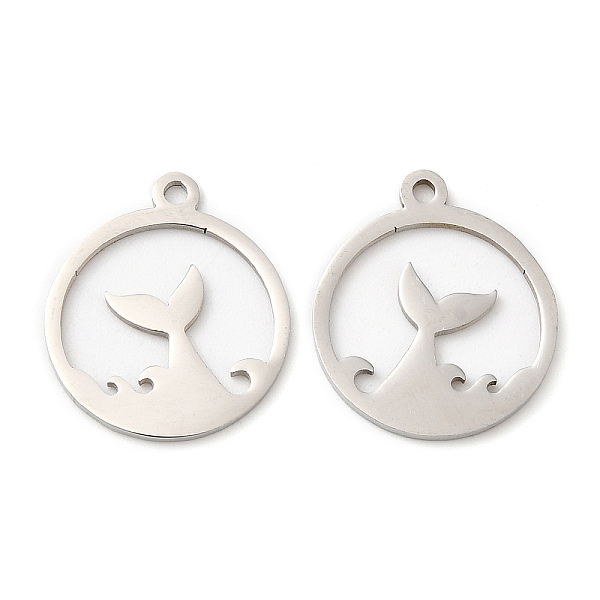 PandaHall 201 Stainless Steel Pendants, Flat Round with Fishtail Charm, Stainless Steel Color, 17.5x15.5x1mm, Hole: 1.4mm 201 Stainless...
PandaHall 201 Stainless Steel Pendants, Flat Round with Fishtail Charm, Stainless Steel Color, 17.5x15.5x1mm, Hole: 1.4mm 201 Stainless...