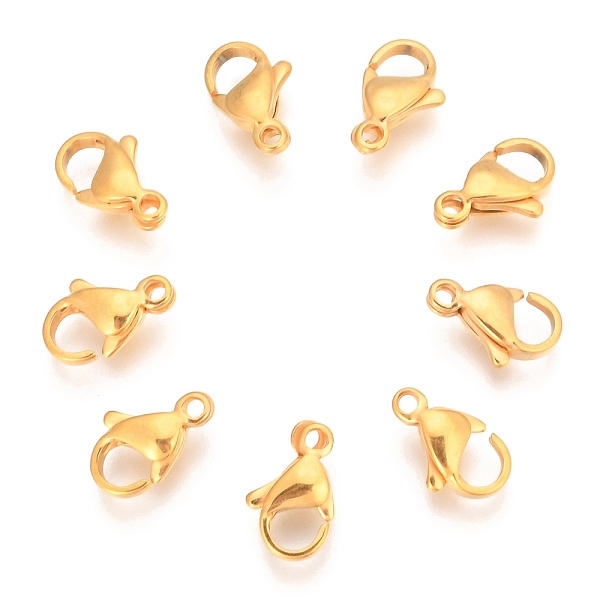 PandaHall 304 Stainless Steel Lobster Claw Clasps, Golden, 11x7x3mm, Hole: 1.4mm 304 Stainless Steel Others
PandaHall 304 Stainless Steel Lobster Claw Clasps, Golden, 11x7x3mm, Hole: 1.4mm 304 Stainless Steel Others