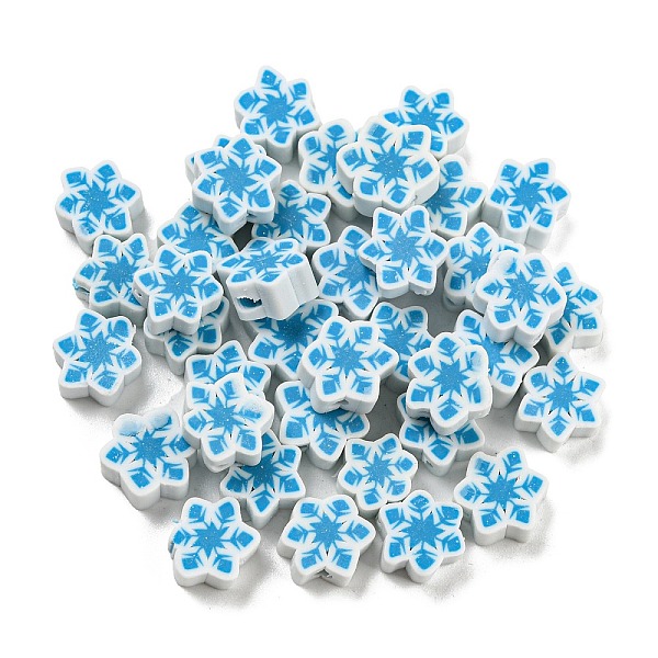 PandaHall Handmade Polymer Clay Beads, Snowflake, Deep Sky Blue, 8.5x9.5x4mm, Hole: 1.6mm Polymer Clay Snowflake
PandaHall Handmade Polymer Clay Beads, Snowflake, Deep Sky Blue, 8.5x9.5x4mm, Hole: 1.6mm Polymer Clay Snowflake