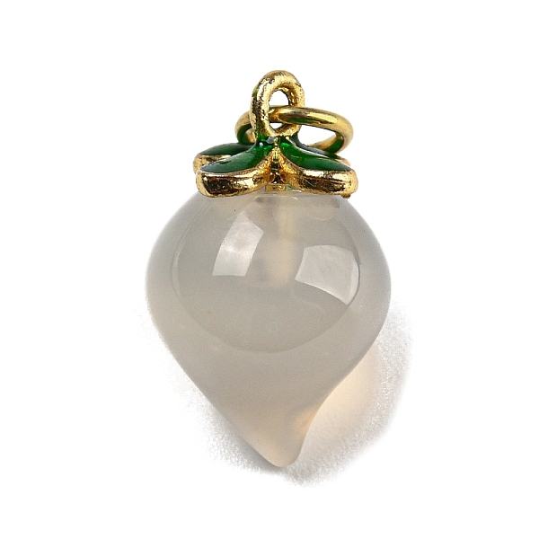 PandaHall Natural Agate(Dyed & Heated) Pendants, Fruits Charms with Golden Plated Metal Leaf, Peach, 17x10.5mm, Hole: 3.4mm Natural Agate...
PandaHall Natural Agate(Dyed & Heated) Pendants, Fruits Charms with Golden Plated Metal Leaf, Peach, 17x10.5mm, Hole: 3.4mm Natural Agate...
