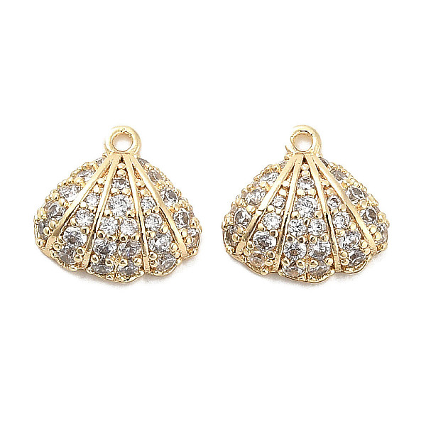 PandaHall Brass Micro Pave Clear Cubic Zirconia Charms, Shell, Real 18K Gold Plated, 10.5x11x4mm, Hole: 1mm Brass+Cubic Zirconia Shell Shape...
PandaHall Brass Micro Pave Clear Cubic Zirconia Charms, Shell, Real 18K Gold Plated, 10.5x11x4mm, Hole: 1mm Brass+Cubic Zirconia Shell Shape...