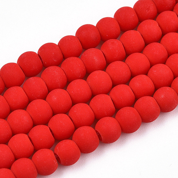 PandaHall Opaque Glass Beads Strands, Frosted, Round, Red, 4~4.5mm, Hole: 0.8mm, about 97~99pcs/strand, 14.76 inch~14.96 inch(37.5~38cm)...
PandaHall Opaque Glass Beads Strands, Frosted, Round, Red, 4~4.5mm, Hole: 0.8mm, about 97~99pcs/strand, 14.76 inch~14.96 inch(37.5~38cm)...
