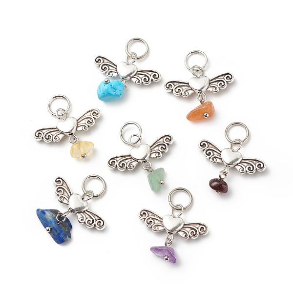 PandaHall 7Pcs 7 Styles Chakra Natural & Synthetic Mixed Stone Chips Alloy Pendants, Natural Green Aventurine & Garnet & Red Aventurine &...
PandaHall 7Pcs 7 Styles Chakra Natural & Synthetic Mixed Stone Chips Alloy Pendants, Natural Green Aventurine & Garnet & Red Aventurine &...