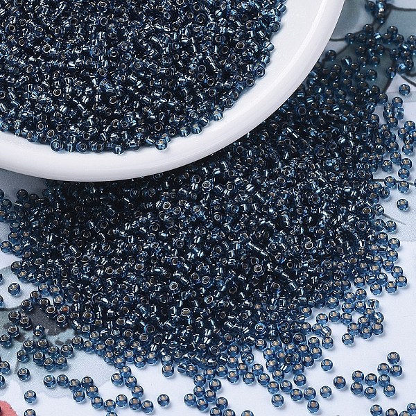 PandaHall MIYUKI Round Rocailles Beads, Japanese Seed Beads, 11/0, (RR1445) Dyed Silver Lined Blue Zircon, 11/0, 2x1.3mm, Hole: 0.8mm, about...
PandaHall MIYUKI Round Rocailles Beads, Japanese Seed Beads, 11/0, (RR1445) Dyed Silver Lined Blue Zircon, 11/0, 2x1.3mm, Hole: 0.8mm, about...