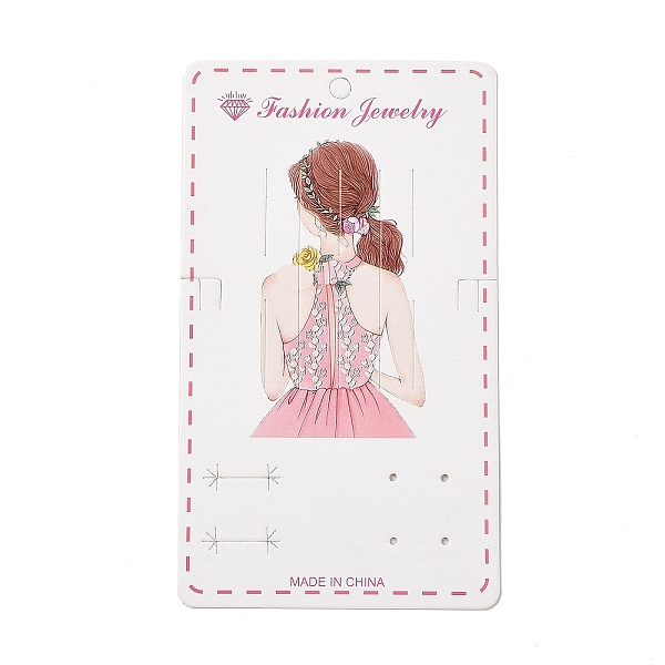 PandaHall Rectangle Hair Clips Display Cards, Fashion Girl Pattern, White, 15.9x9.15x0.04cm, Hole: 2mm and 6.5mm Paper Human White
PandaHall Rectangle Hair Clips Display Cards, Fashion Girl Pattern, White, 15.9x9.15x0.04cm, Hole: 2mm and 6.5mm Paper Human White