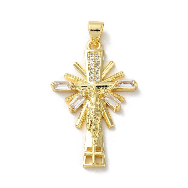 PandaHall Brass Micro Pave Clear Cubic Zirconia Pendants, Cross, Real 18K Gold Plated, 32x20.5x4mm, Hole: 4x3.5mm Brass+Cubic Zirconia Cross...
PandaHall Brass Micro Pave Clear Cubic Zirconia Pendants, Cross, Real 18K Gold Plated, 32x20.5x4mm, Hole: 4x3.5mm Brass+Cubic Zirconia Cross...