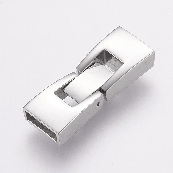 PandaHall 304 Stainless Steel Fold Over Clasps, Rectangle, Stainless Steel Color, 26.5x9.5x5mm, Hole: 3x8mm 304 Stainless Steel
PandaHall 304 Stainless Steel Fold Over Clasps, Rectangle, Stainless Steel Color, 26.5x9.5x5mm, Hole: 3x8mm 304 Stainless Steel