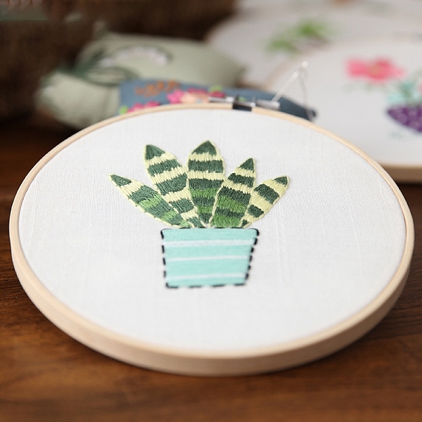 PandaHall DIY Flat Round Embroidery Kits, Including Embroidery Cloth & Thread, Needle, Embroidery Frame, Instruction Sheet, 6.30x6.30 inch...
PandaHall DIY Flat Round Embroidery Kits, Including Embroidery Cloth & Thread, Needle, Embroidery Frame, Instruction Sheet, 6.30x6.30 inch...