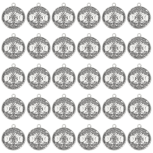PandaHall PH 30Pcs Celestial Charms Star Moon Pendant, Tibetan Style Alloy Pendants Triple Moon Goddess Alloy Pendants for Necklace DIY...
PandaHall PH 30Pcs Celestial Charms Star Moon Pendant, Tibetan Style Alloy Pendants Triple Moon Goddess Alloy Pendants for Necklace DIY...