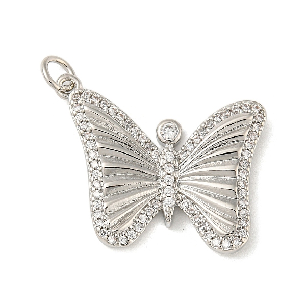 PandaHall Rack Plating Brass Micro Pave Cubic Zirconia Pendants, with Jump Ring, Cadmium Free & Lead Free, Long-Lasting Plated, Butterfly..., Clear
PandaHall Rack Plating Brass Micro Pave Cubic Zirconia Pendants, with Jump Ring, Cadmium Free & Lead Free, Long-Lasting Plated, Butterfly..., Clear