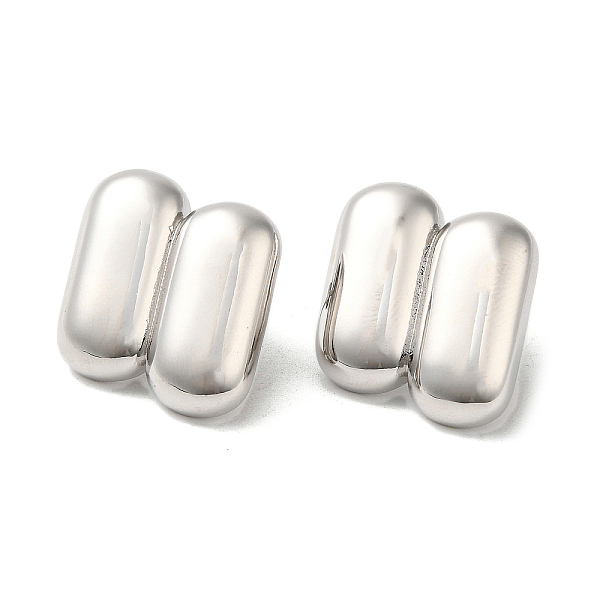 PandaHall Rack Plating Brass Stud Earrings, Oval Shape, Long-Lasting Plated, Platinum, 25x21.5mm Brass Oval
PandaHall Rack Plating Brass Stud Earrings, Oval Shape, Long-Lasting Plated, Platinum, 25x21.5mm Brass Oval