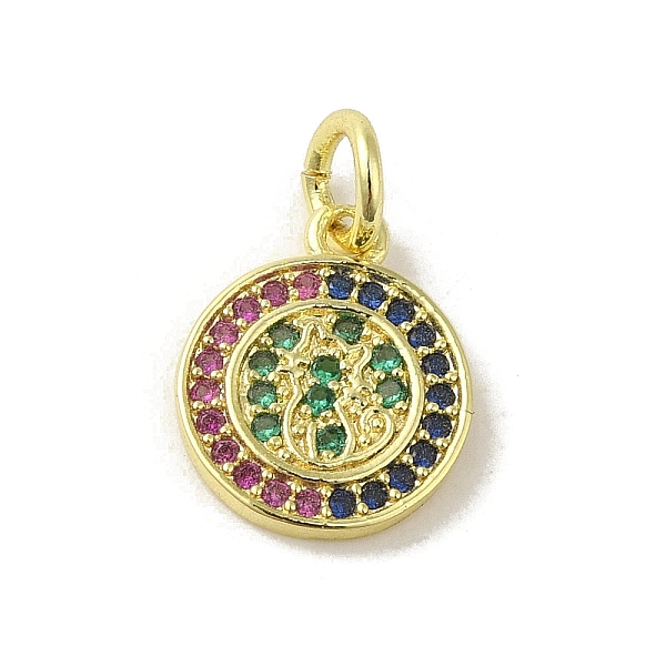 PandaHall Brass Micro Pave Cubic Zirconia Charms, Real 18K Gold Plated, Flat Round Charms, Colorful, 12x10x1mm, Hole: 3mm Brass+Cubic...
PandaHall Brass Micro Pave Cubic Zirconia Charms, Real 18K Gold Plated, Flat Round Charms, Colorful, 12x10x1mm, Hole: 3mm Brass+Cubic...