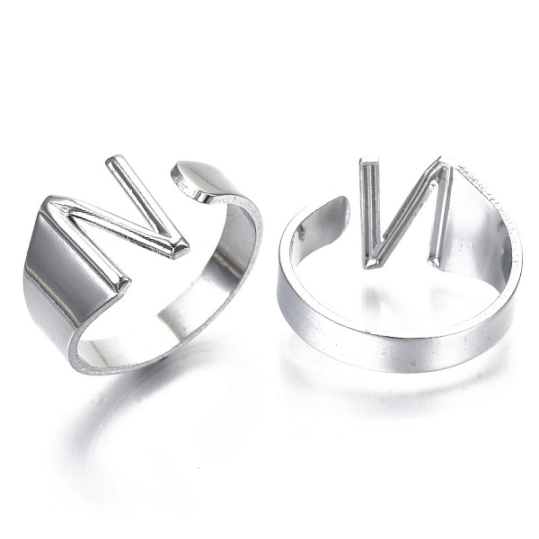 PandaHall Alloy Cuff Finger Rings, Cadmium Free & Nickel Free & Lead Free, Alphabet, Platinum, Letter.N, US Size 8(18.1mm) Alloy Letter N
PandaHall Alloy Cuff Finger Rings, Cadmium Free & Nickel Free & Lead Free, Alphabet, Platinum, Letter.N, US Size 8(18.1mm) Alloy Letter N