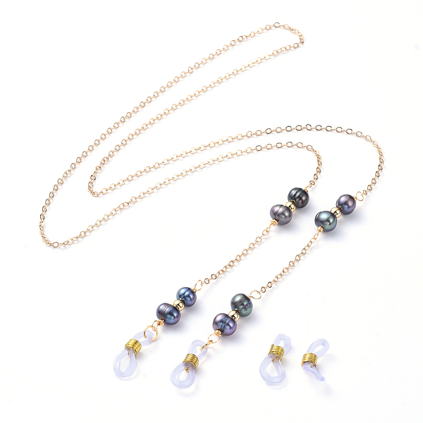 PandaHall Brass Eyeglass Cable Chains, Eyewear Retainer Chains, with Freshwater Pearl Beads and Eyeglass Holders, Prussian Blue, 755x4mm...
PandaHall Brass Eyeglass Cable Chains, Eyewear Retainer Chains, with Freshwater Pearl Beads and Eyeglass Holders, Prussian Blue, 755x4mm...